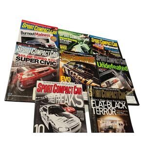 Sport Compact Car Magazine 2004 Lot of 8 Issues Incomplete Feb Mar Aug Nov Miss